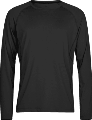 Long Sleeve CoolDry Tee, unisex Black