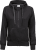 Women´s Fashion Full Zip Hood Black