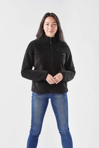 Zoom bild av Sherpa fleecejacka i dammodell