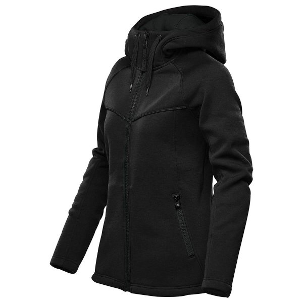 Zoom bild av Fullzip fodrad hoodie i dammodell
