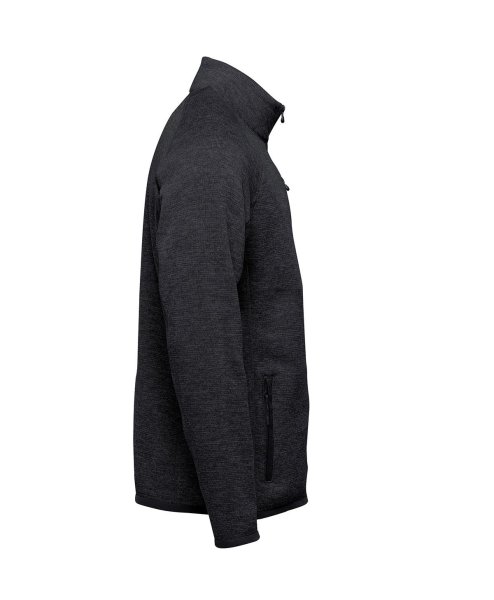 Zoom bild av Stickad fleecejacka i herrmodell